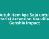Butuh Item Apa Saja untuk Material Ascension Neuvillette Genshin Impact